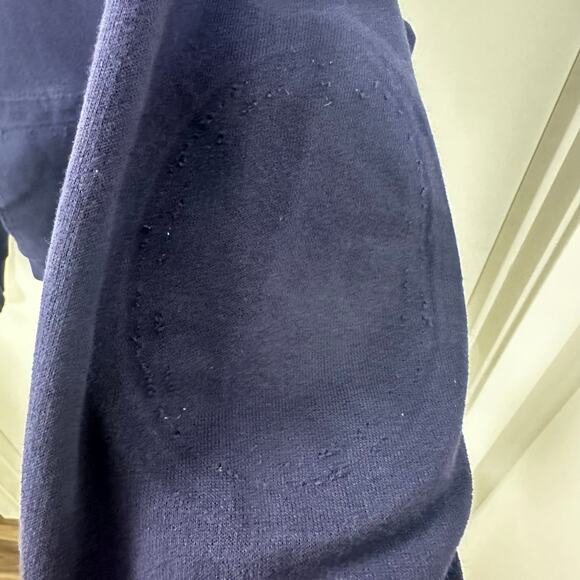 Rare Maison Margiela Navy Hoodie 46 Made in Italy - Picture 10 of 13